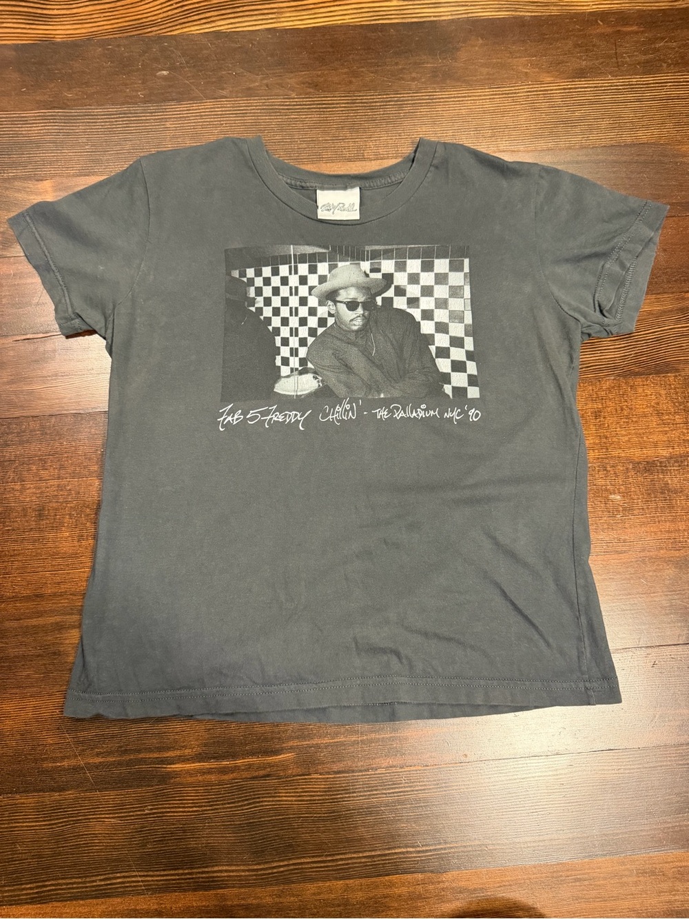 Ricky Powell Fab 5 Freddy Palladium NYC 1990 Upper Playground Graphic Tee L